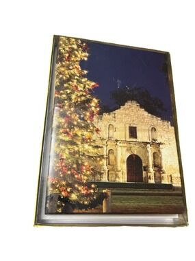 Vtg Smith Southwestern Boxed Christmas Cards Texas The Alamo Tree 30 Ct 2 Boxes
